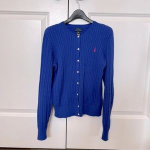 Polo Ralph Lauren Big Girl’s Mini Cable Knit Cardigan - XL